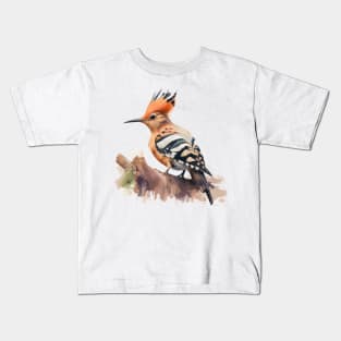 Hoopoe Bird On A Tree 3.0 Kids T-Shirt